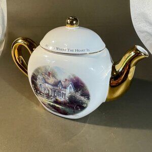 Thomas Kinkade Home is Where the Heart is II, Painter of Light Teapot (335)